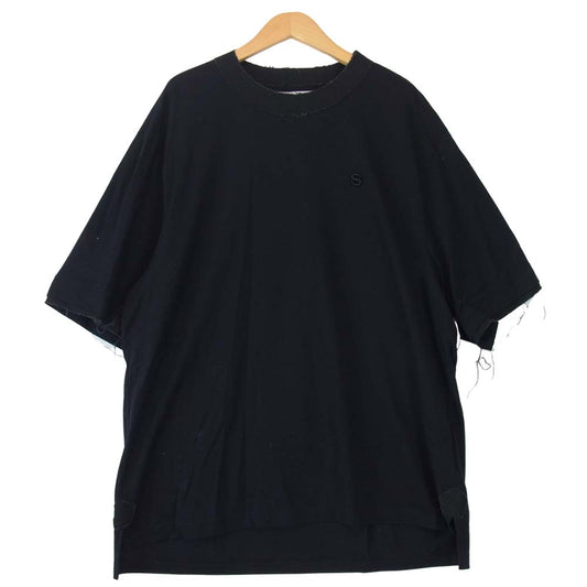 Sacai サカイ 21SS 21-02518M Cotton Jersey Pullover コットン ジャージー プルオーバー カットソー ダークネイビー系 4【中古】