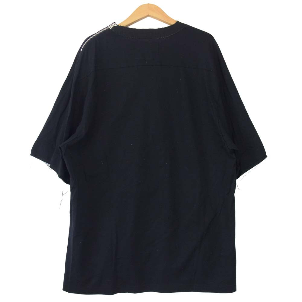 Sacai サカイ 21SS 21-02518M Cotton Jersey Pullover コットン ジャージー プルオーバー カットソー ダークネイビー系 4【中古】