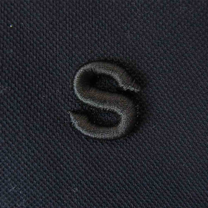 Sacai サカイ 21SS 21-02517M Cotton Jersey Polo Shirt Sロゴ 刺繍 半袖 ポロシャツ ブラック系  ダークネイビー系 4【中古】