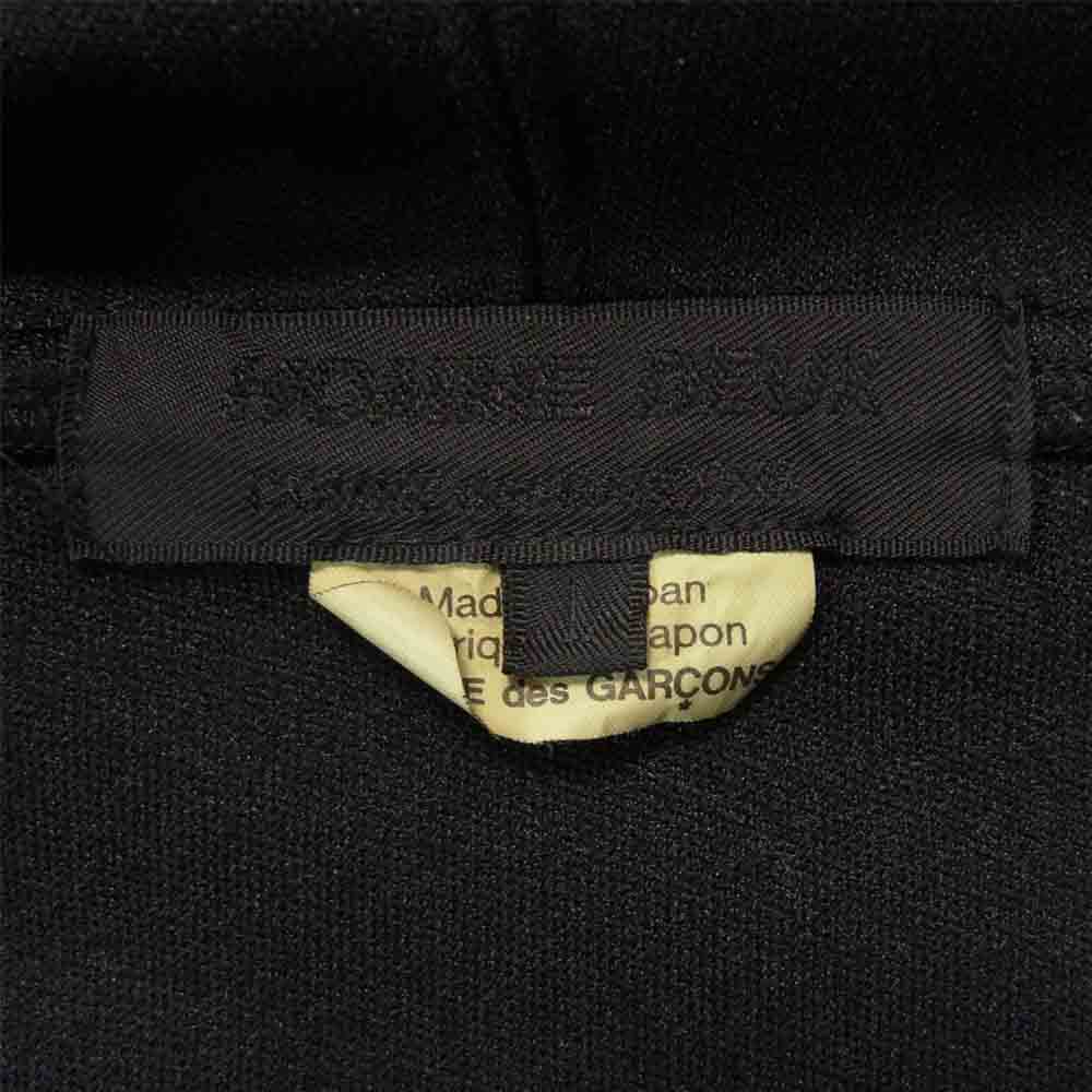 COMME des GARCONS コムデギャルソン HOMME DEUX オムドゥ AD2020 DG-T016 製品加工 エステルジャージー パーカー ブラック系 L【中古】