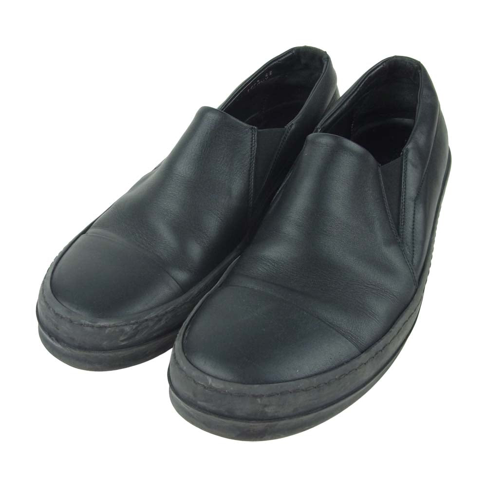Rick Owens リックオウエンス ローカット レザー スリッポン スニーカー ブラック系 42【中古】