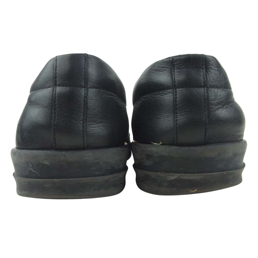 Rick Owens リックオウエンス ローカット レザー スリッポン スニーカー ブラック系 42【中古】