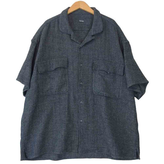 PORTER CLASSIC ポータークラシック SASHIKO SUPER LIGHT KEROUAC SHIRT ケルアック シャツ グレー系 L【中古】