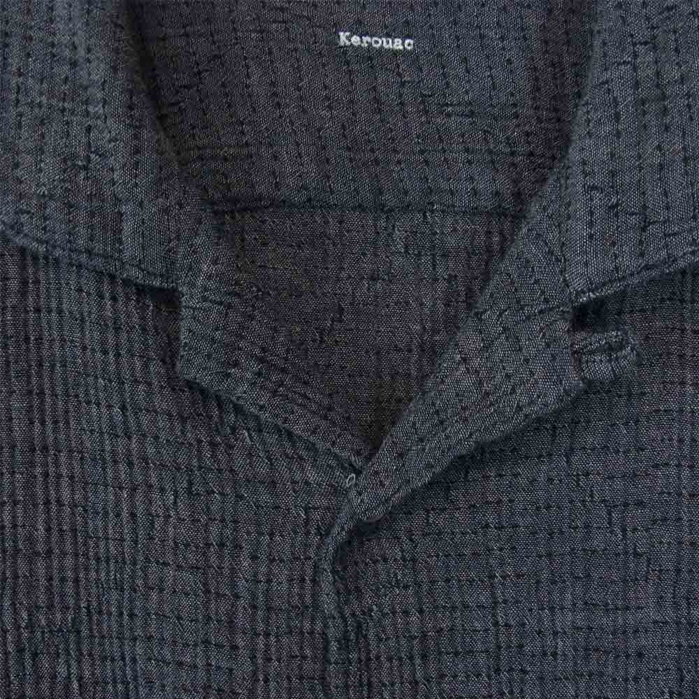 PORTER CLASSIC ポータークラシック SASHIKO SUPER LIGHT KEROUAC SHIRT ケルアック シャツ グレー系 L【中古】