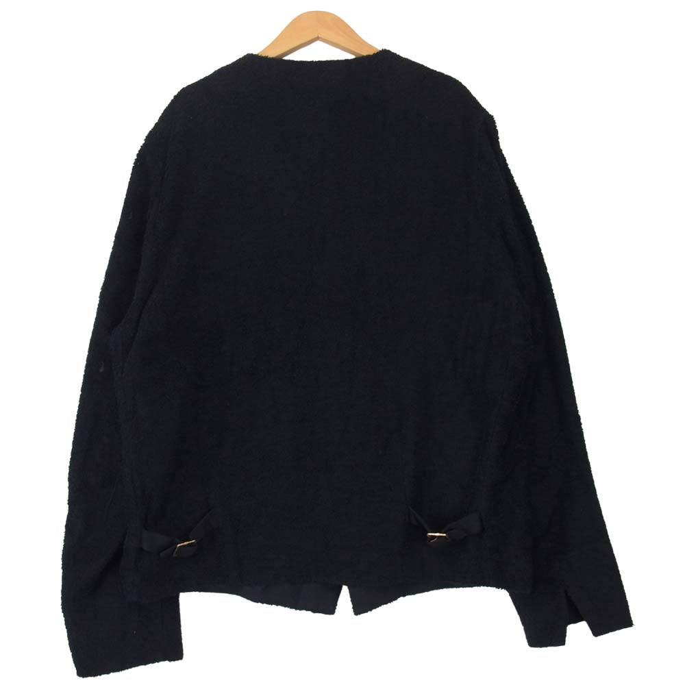 UNDERCOVER アンダーカバー UC1A4209 cotton pile blouson パイル ニット ブルゾン カーディガン ブラック系 4【中古】
