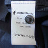 PORTER CLASSIC ポータークラシック ROLL UP STRIPE SHIRT ロールアップ ストライプ シャツ グレー系 L【美品】【中古】