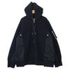 Sacai サカイ 20AW SCM-036 Sponge Sweat MA-1 Zip Hoodie ドッキング ジップ パーカー ブラック系 ダークネイビー系 3【中古】