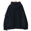 Sacai サカイ 20AW SCM-036 Sponge Sweat MA-1 Zip Hoodie ドッキング ジップ パーカー ブラック系 ダークネイビー系 3【中古】