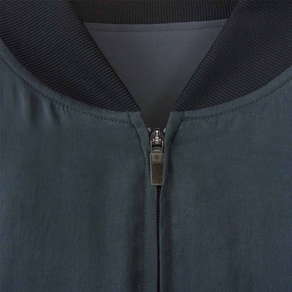 Yohji Yamamoto ヨウジヤマモト Y-3 ワイスリー GV6045 Black Sanded Cupro Bomber Jacket バックロゴ キュプラ ボンバージャケット ブラック系 ダークネイビー系 XL【美品】【中古】