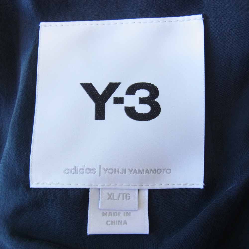 Yohji Yamamoto ヨウジヤマモト Y-3 ワイスリー GV6045 Black Sanded Cupro Bomber Jacket バックロゴ キュプラ ボンバージャケット ブラック系 ダークネイビー系 XL【美品】【中古】