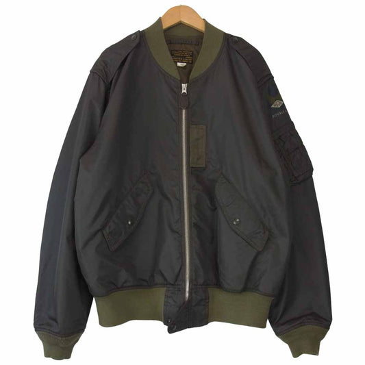 RRL ダブルアールエル RRL-J381 Bordon bomber jacket ボンバー フライト ジャケット カーキ系 XL【中古】