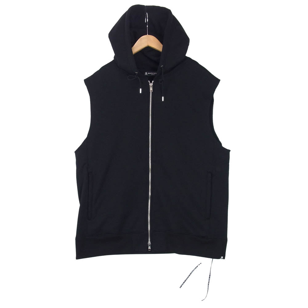 mastermind JAPAN マスターマインドジャパン MJ18P02-SW140-011 バック スカル スパンコール ノースリーブ パーカー ブラック系 L【美品】【中古】