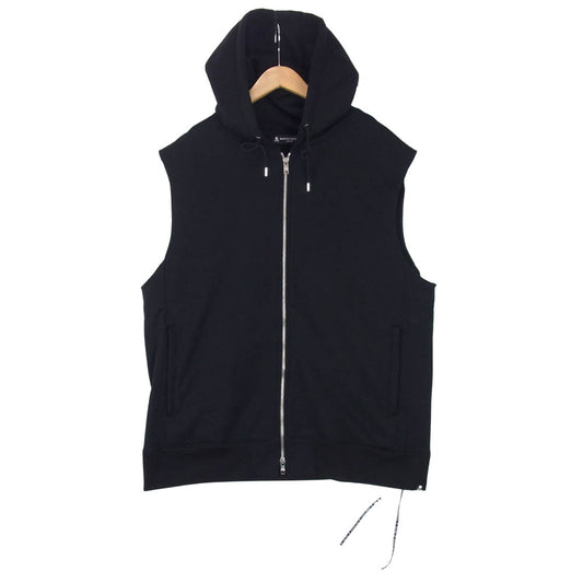 mastermind JAPAN マスターマインドジャパン MJ18P02-SW140-011 バック スカル スパンコール ノースリーブ パーカー ブラック系 L【美品】【中古】