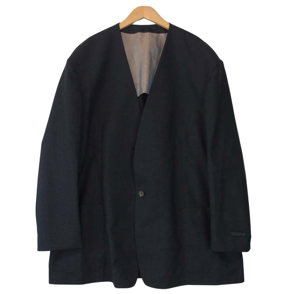 FEAR OF GOD フィアオブゴッド FIFTH COLLECTION FG60-004-020 ONE BUTTON JACKET ノーカラー 1ボタン ジャケット グレー系 50【美品】【中古】