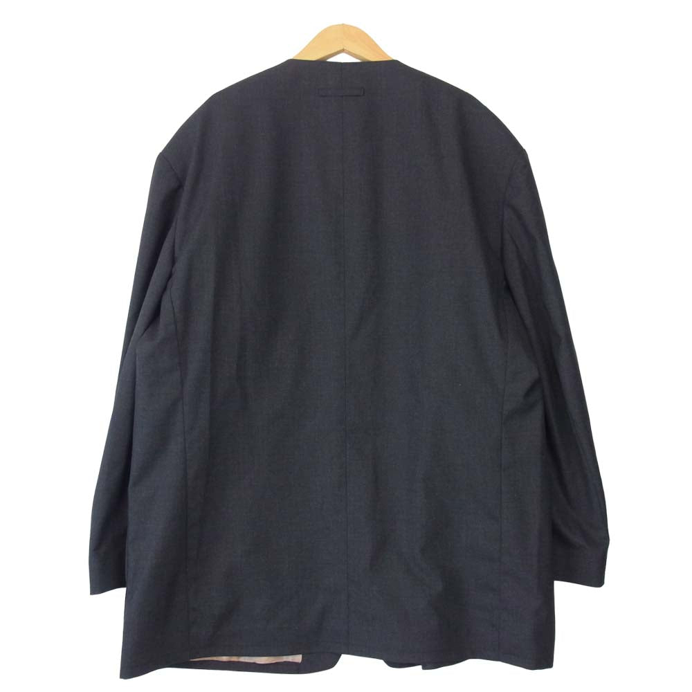 FEAR OF GOD フィアオブゴッド FIFTH COLLECTION FG60-004-020 ONE BUTTON JACKET ノーカラー 1ボタン ジャケット グレー系 50【美品】【中古】