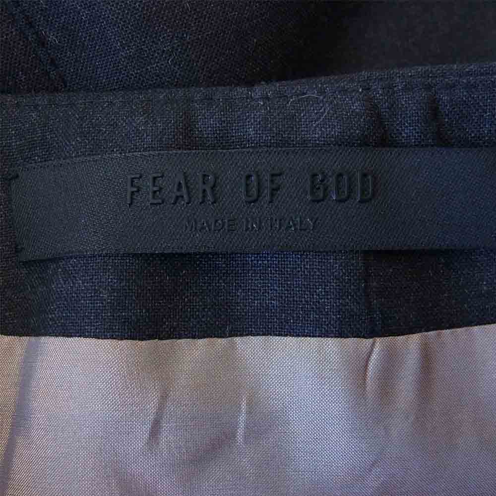 FEAR OF GOD フィアオブゴッド FIFTH COLLECTION FG60-004-020 ONE BUTTON JACKET ノーカラー 1ボタン ジャケット グレー系 50【美品】【中古】