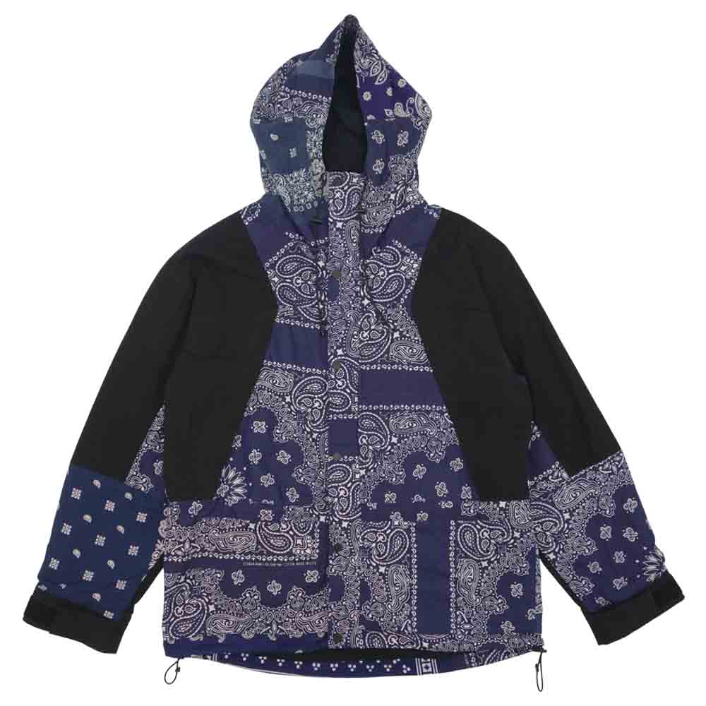 READY MADE レディメイド  RE-CO-RE-00-00-95 マウンテンパーカー MOUNTAIN PARKA ヴィンテージ バンダナ マウンテン パーカー ブルー系 ブラック系 4【中古】