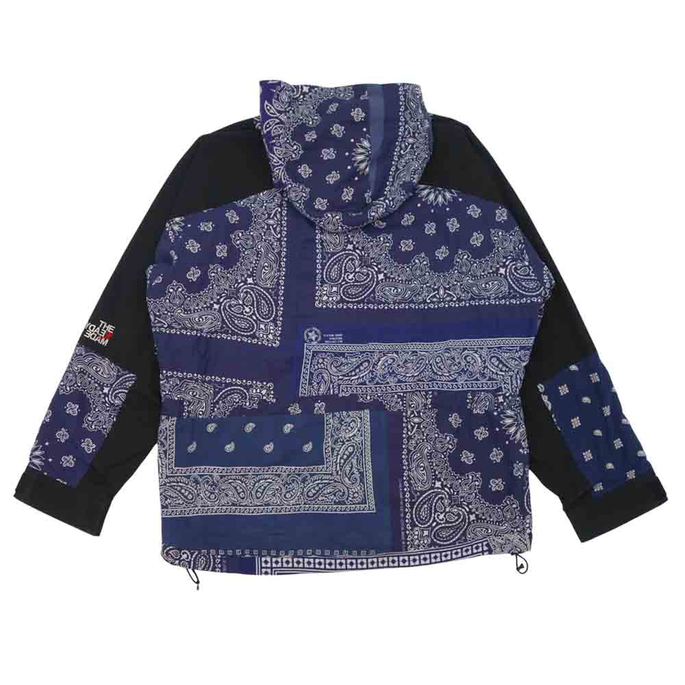 READY MADE レディメイド  RE-CO-RE-00-00-95 マウンテンパーカー MOUNTAIN PARKA ヴィンテージ バンダナ マウンテン パーカー ブルー系 ブラック系 4【中古】