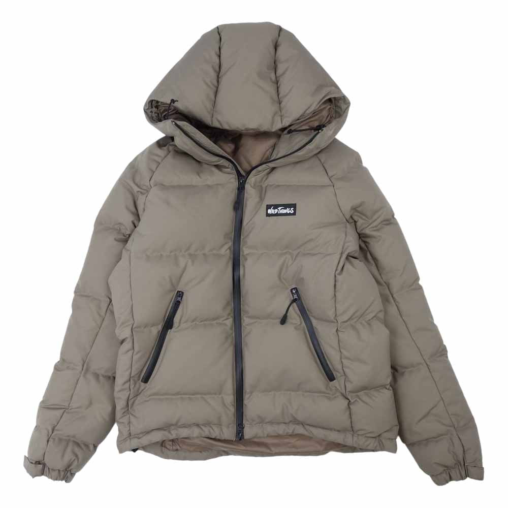WILDTHINGS ワイルドシングス WT011N WT  WT HOODED DOWN JACKET beige S【中古】