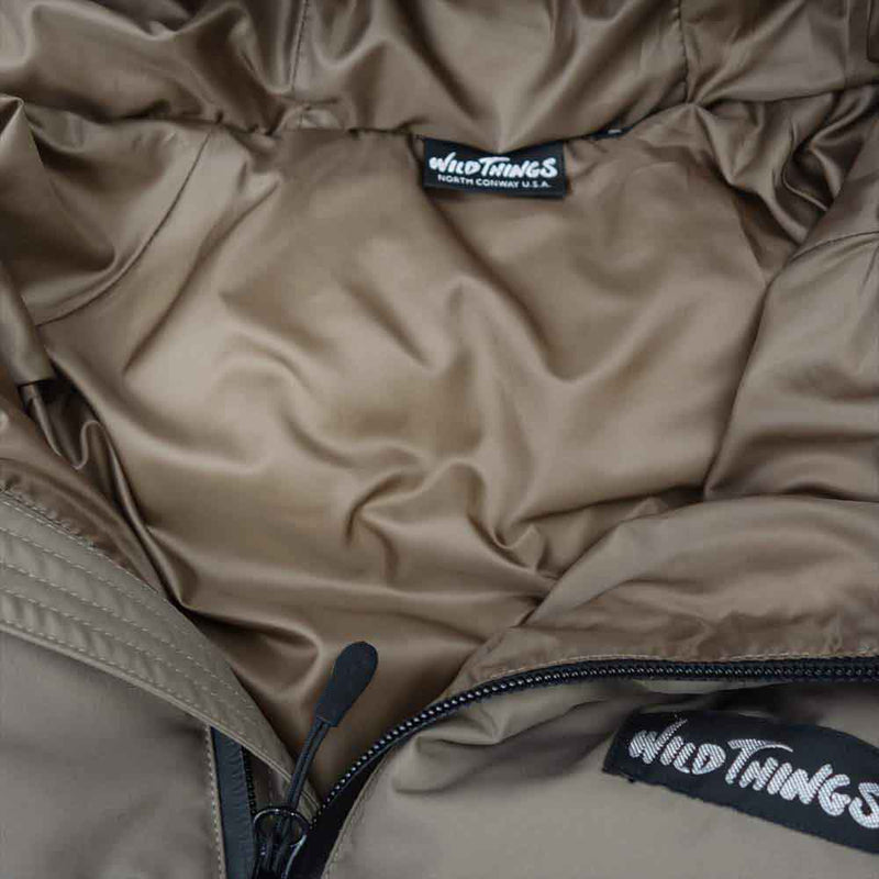 WILDTHINGS ワイルドシングス WT011N WT  WT HOODED DOWN JACKET beige S【中古】