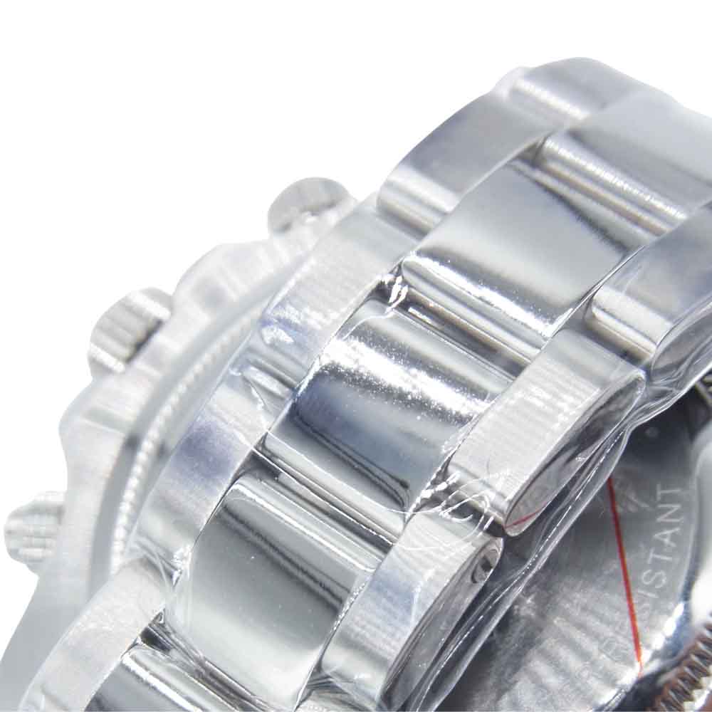 A BATHING APE アベイシングエイプ T004 BAPEX ベイペックス TYPE4  白文字盤 腕時計 シルバー系【新古品】【未使用】【中古】