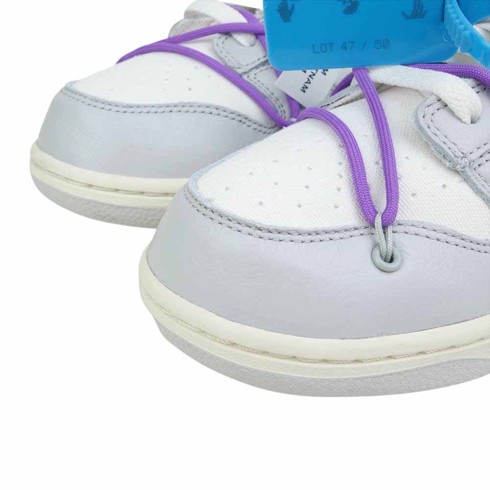 NIKE ナイキ  DM1602-125 DUNK LOW OFF WHITE 1 OF 50 47 ダンク ロー  オフホワイト ホワイト系 28cm【新古品】【未使用】【中古】
