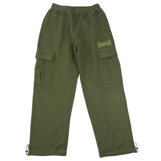 ブラックアイパッチ 21SS BEPSS21EI28 × Wested Youth SWEAT CARGO PANTS  ウェステッド ユース スウェット カーゴ オリーブ系 L【新古品】【未使用】【中古】