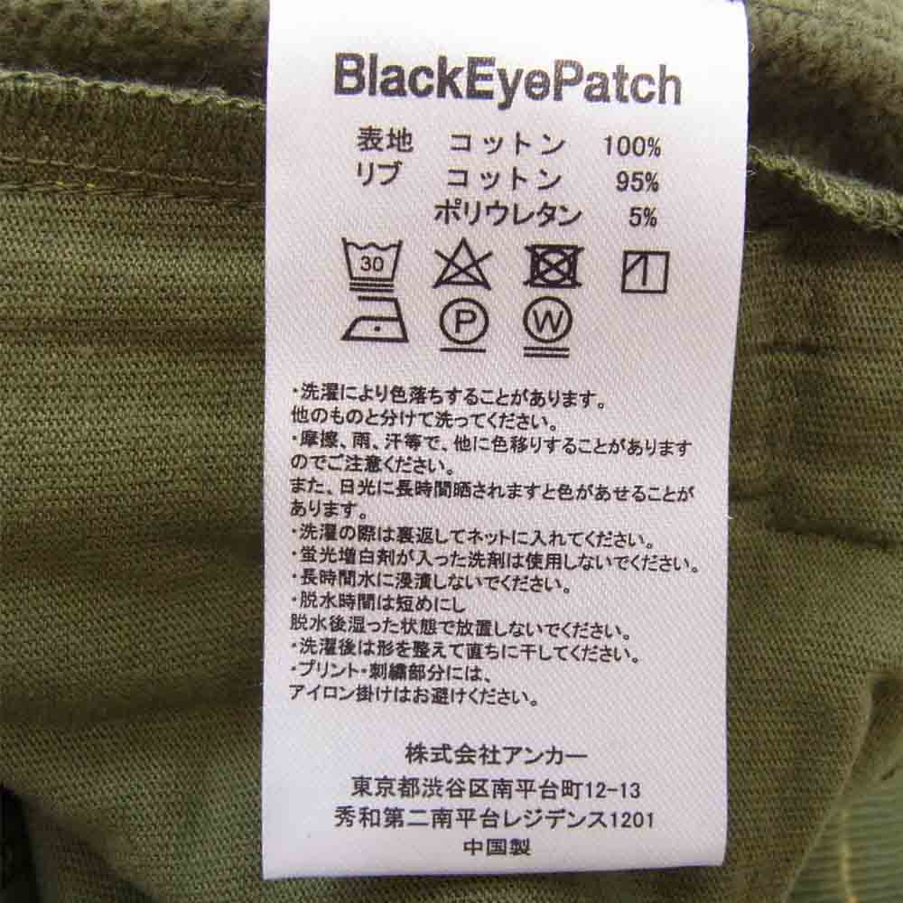 ブラックアイパッチ 21SS BEPSS21EI28 × Wested Youth SWEAT CARGO PANTS  ウェステッド ユース スウェット カーゴ オリーブ系 L【新古品】【未使用】【中古】