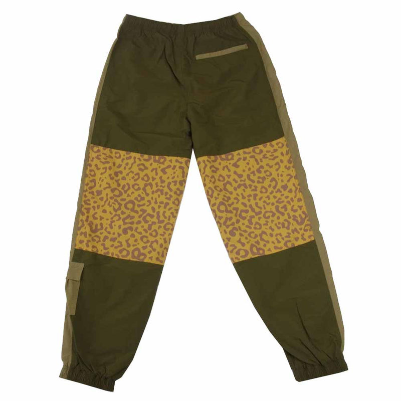 ブラックアイパッチ 20AW BEPFW20PA08 LEOPARD TRACK PANTS レオパード トラック カーキ系 ベージュ系 L【新古品】【未使用】【中古】