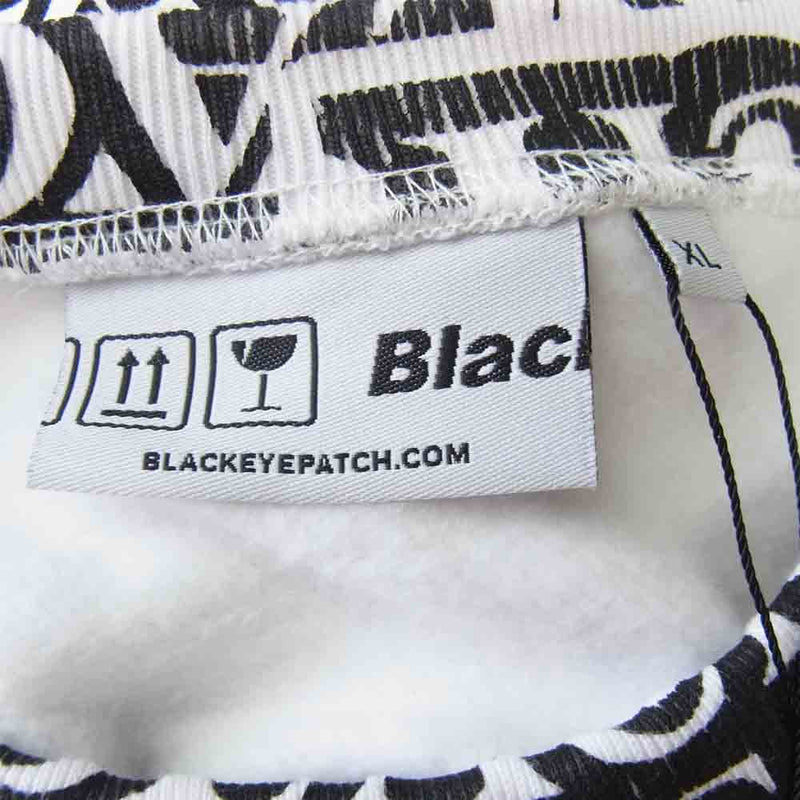 ブラックアイパッチ 20AW BEPFW20TP15 STICKER-COVERED CREW SWEAT ホワイト系 XL【新古品】【未使用】【中古】