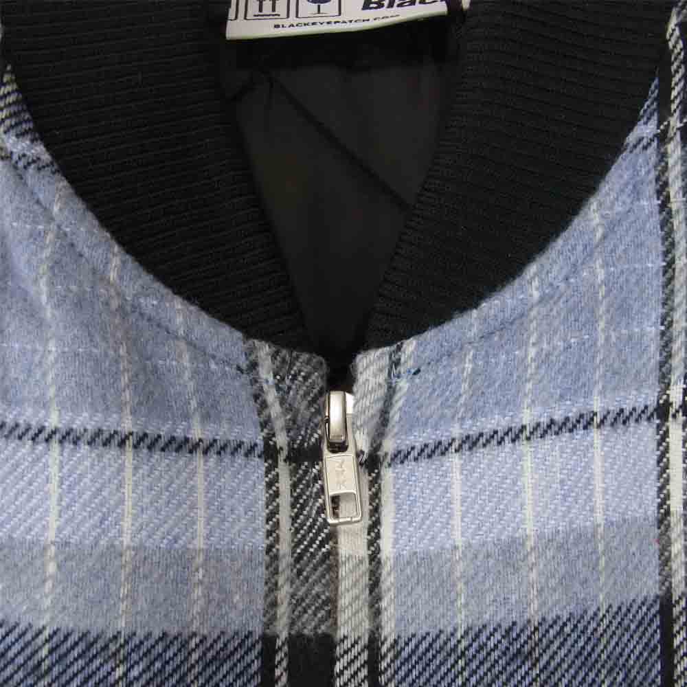 ブラックアイパッチ 21SS BEPSS210T08 CHECKED PUFF VEST チェック 中綿 ブルー系 M【新古品】【未使用】【中古】