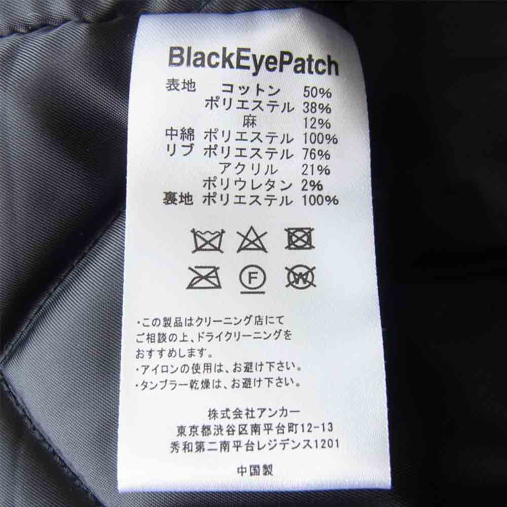ブラックアイパッチ 21SS BEPSS210T08 CHECKED PUFF VEST チェック 中綿 ブルー系 M【新古品】【未使用】【中古】