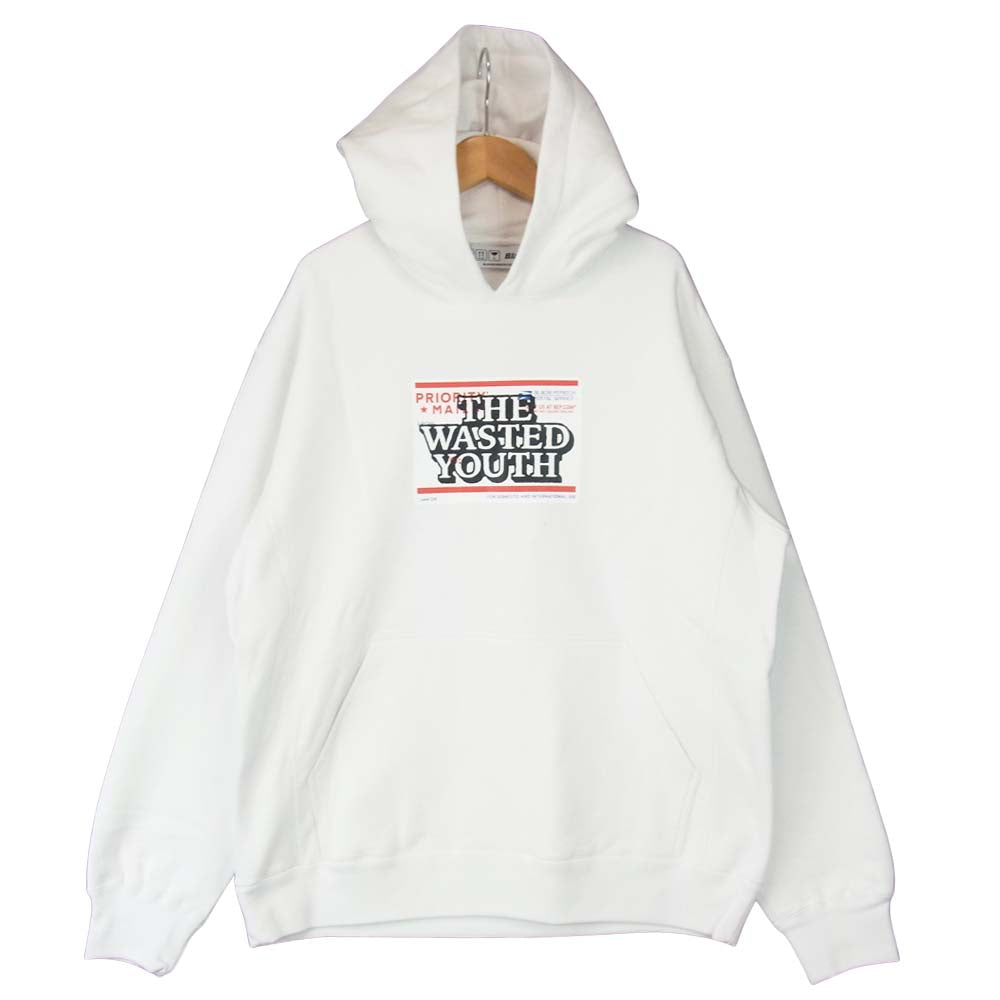 ブラックアイパッチ 21SS BEPSS21EI19 THE WASTED YOUTH HOODED PARKA ウェステッドユース フーデッド ホワイト系 L【新古品】【未使用】【中古】