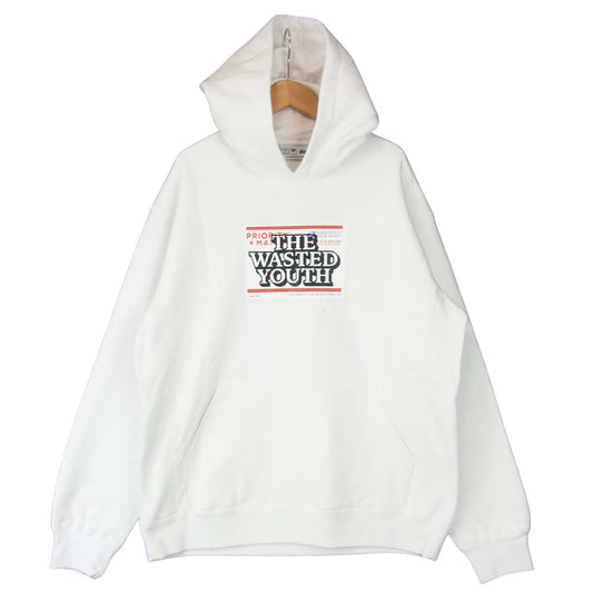 ブラックアイパッチ 21SS BEPSS21EI19 THE WASTED YOUTH HOODED PARKA ウェステッドユース フーデッド ホワイト系 L【新古品】【未使用】【中古】