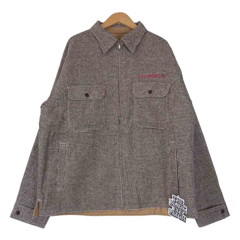 ブラックアイパッチ 20AW BEPPF20OT01 College Wool Blouson カレッジ ウール ブルゾン ブラウン系 L【新古品】【未使用】【中古】