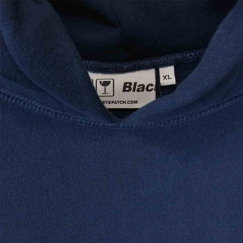 ブラックアイパッチ 20AW BEPFW20EI18 FLYING OG LABEL HOODIE 鉄腕アトム ラベル ネイビー系 XL【新古品】【未使用】【中古】