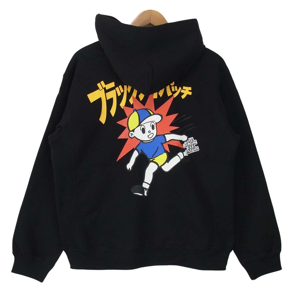 ブラックアイパッチ 21SS BEPSS21TP19 CHILDREN AT PLAY HOODIE チルドレン アット プレイ ブラック系 M【新古品】【未使用】【中古】