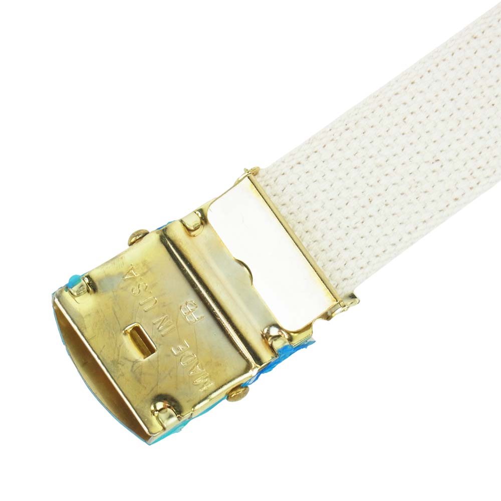 フォーティーパーセント アゲインストライツ 21SS 211NTFP-AC02S COURAGE BELT   オフホワイト系【新古品】【未使用】【中古】