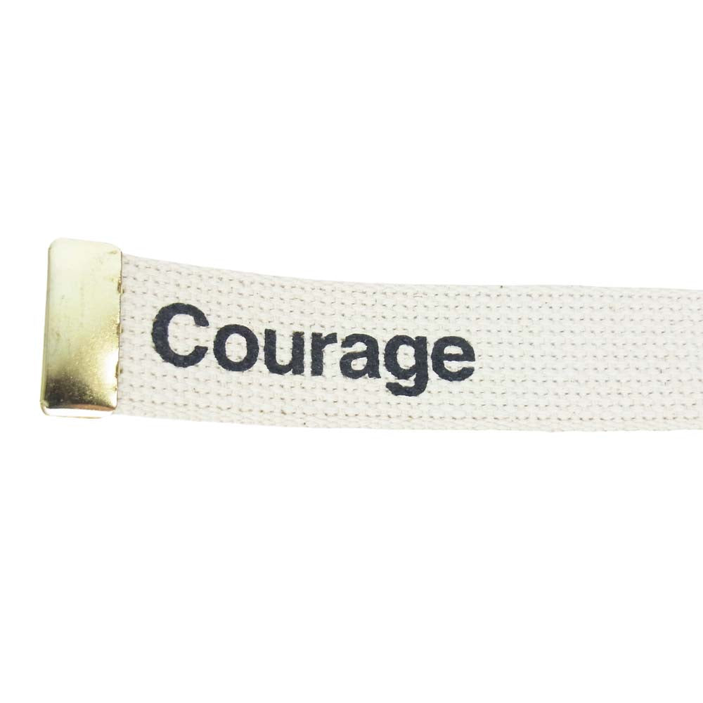 フォーティーパーセント アゲインストライツ 21SS 211NTFP-AC02S COURAGE BELT   オフホワイト系【新古品】【未使用】【中古】