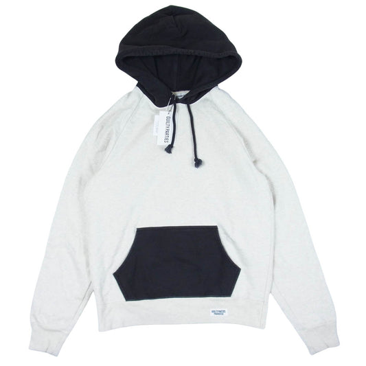 WACKO MARIA ワコマリア 18AW 18FW-WMC-SS13 WASHED HEAVY WEIGHT PULLOVER HOODED SWEAT SHIRT ウォッシュド ヘビーウエイト プルオーバー フーデッド スウェット 灰黒系 M【新古品】【未使用】【中古】