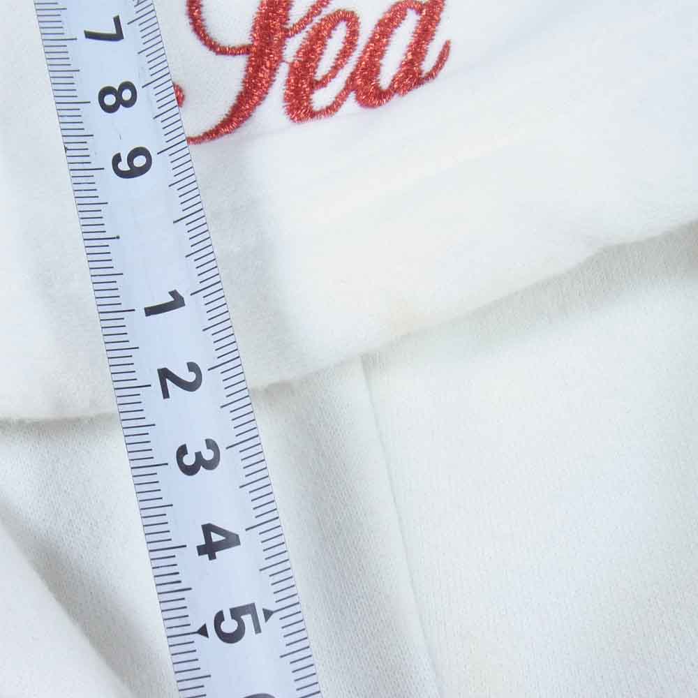 WIND AND SEA ウィンダンシー WDS-19A-SW-06 GLITTER WDS HOODIE グリッター ロゴ刺繍 フーディ ホワイト系 L【新古品】【未使用】【中古】