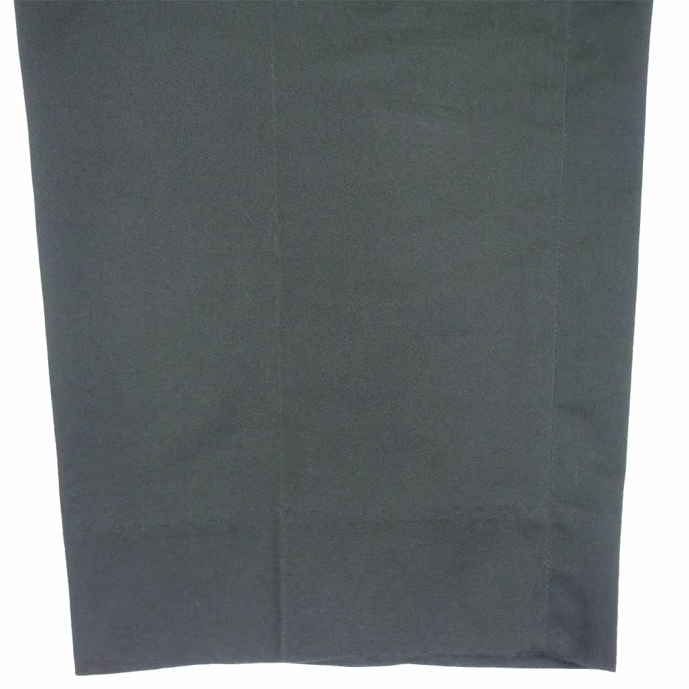 クオン 21SS 2101-PT0610 Belted Chino Pants ワンタック ベルテッド チノ パンツ チャコール系 L【新古品】【未使用】【中古】