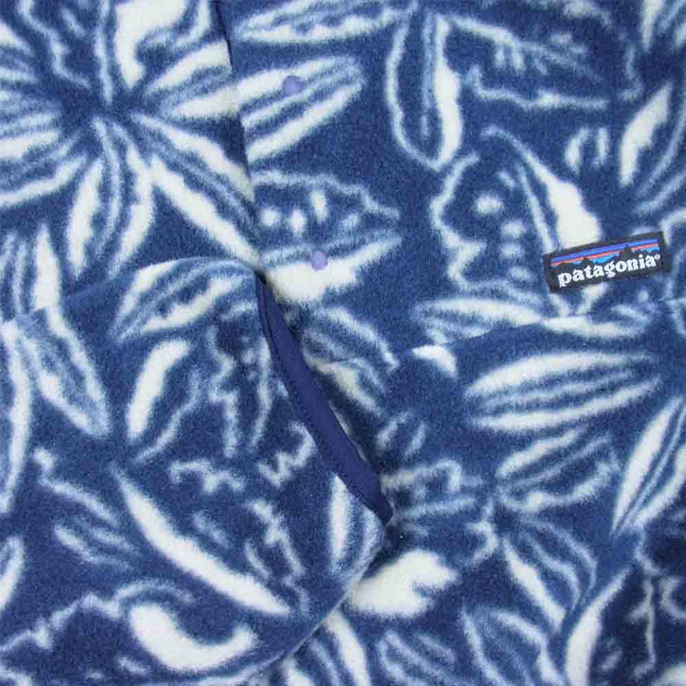 patagonia パタゴニア 94SS 25205 デッドストック 94年 USA製 雪無し Print Lightweight Synchilla Snap-T IKN プリント LW シンチラ スナップ T フリース プルオーバー ネイビー系 M【新古品】【未使用】【中古】