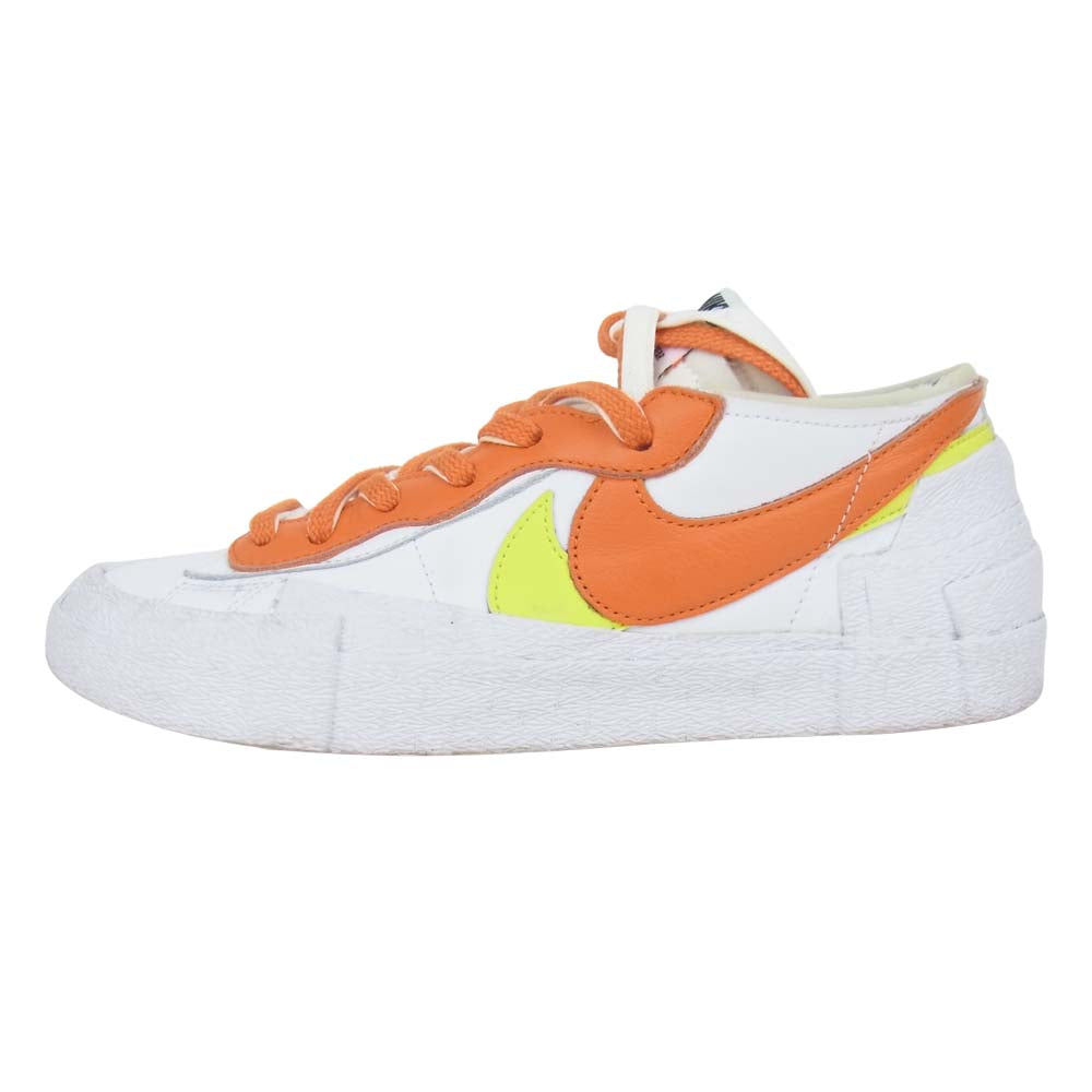 NIKE ナイキ DD1877-100 サカイ Sacai BLAZER LOW MAGMA ORANGE ブレザー スニーカー ホワイト系 オレンジ系 26.5㎝【中古】