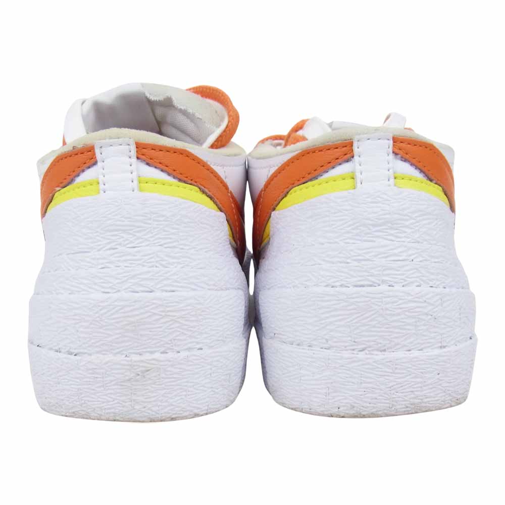 NIKE ナイキ DD1877-100 サカイ Sacai BLAZER LOW MAGMA ORANGE ブレザー スニーカー ホワイト系 オレンジ系 26.5㎝【中古】