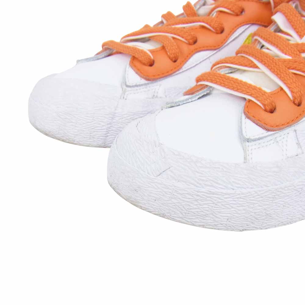 NIKE ナイキ DD1877-100 サカイ Sacai BLAZER LOW MAGMA ORANGE ブレザー スニーカー ホワイト系 オレンジ系 26.5㎝【中古】