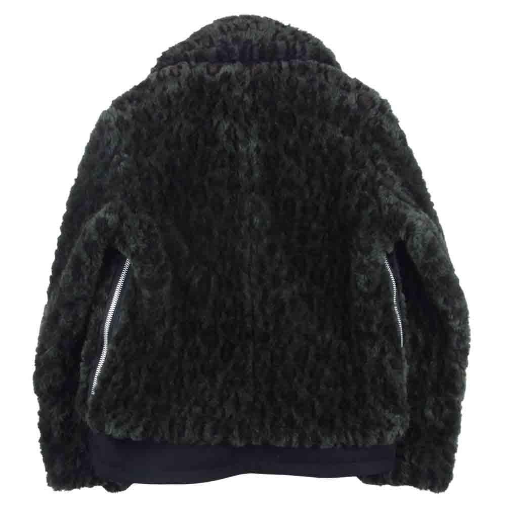 Sacai サカイ 19AW 19-04546 フェイクファー レオパード