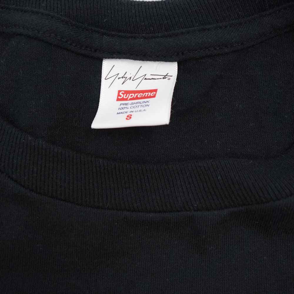 Supreme シュプリーム 20AW × Yohji Yamamoto ヨウジヤマモト This Was Tomorrow Tee フラワー プリント Tシャツ ブラック系 S【中古】