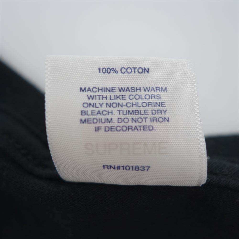 Supreme シュプリーム 20AW × Yohji Yamamoto ヨウジヤマモト This Was Tomorrow Tee フラワー プリント Tシャツ ブラック系 S【中古】