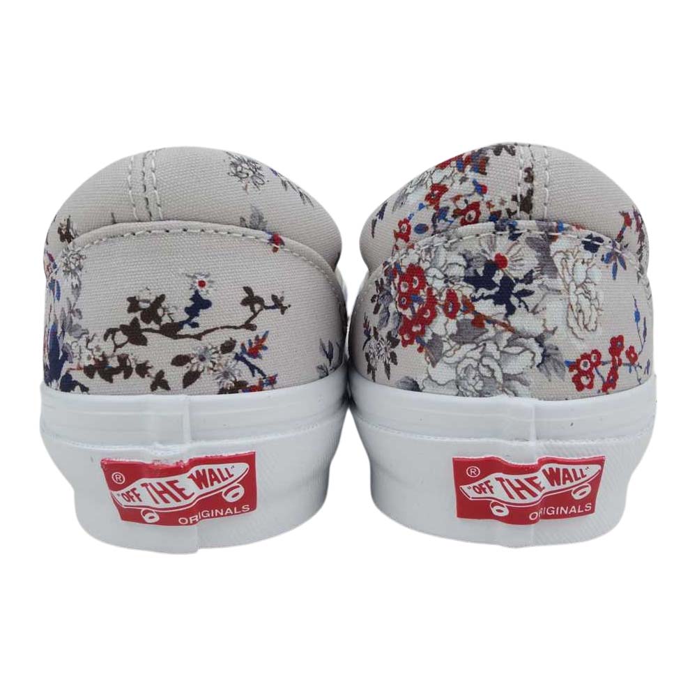 VANS バンズ VN0A45JK6BZ Vault ボルト × Kith キス 10th Anniversary Og Classic Slip-on Floral Turtledove フローラル クラシック スリッポン グレー系 ベージュ系 26cm【新古品】【未使用】【中古】